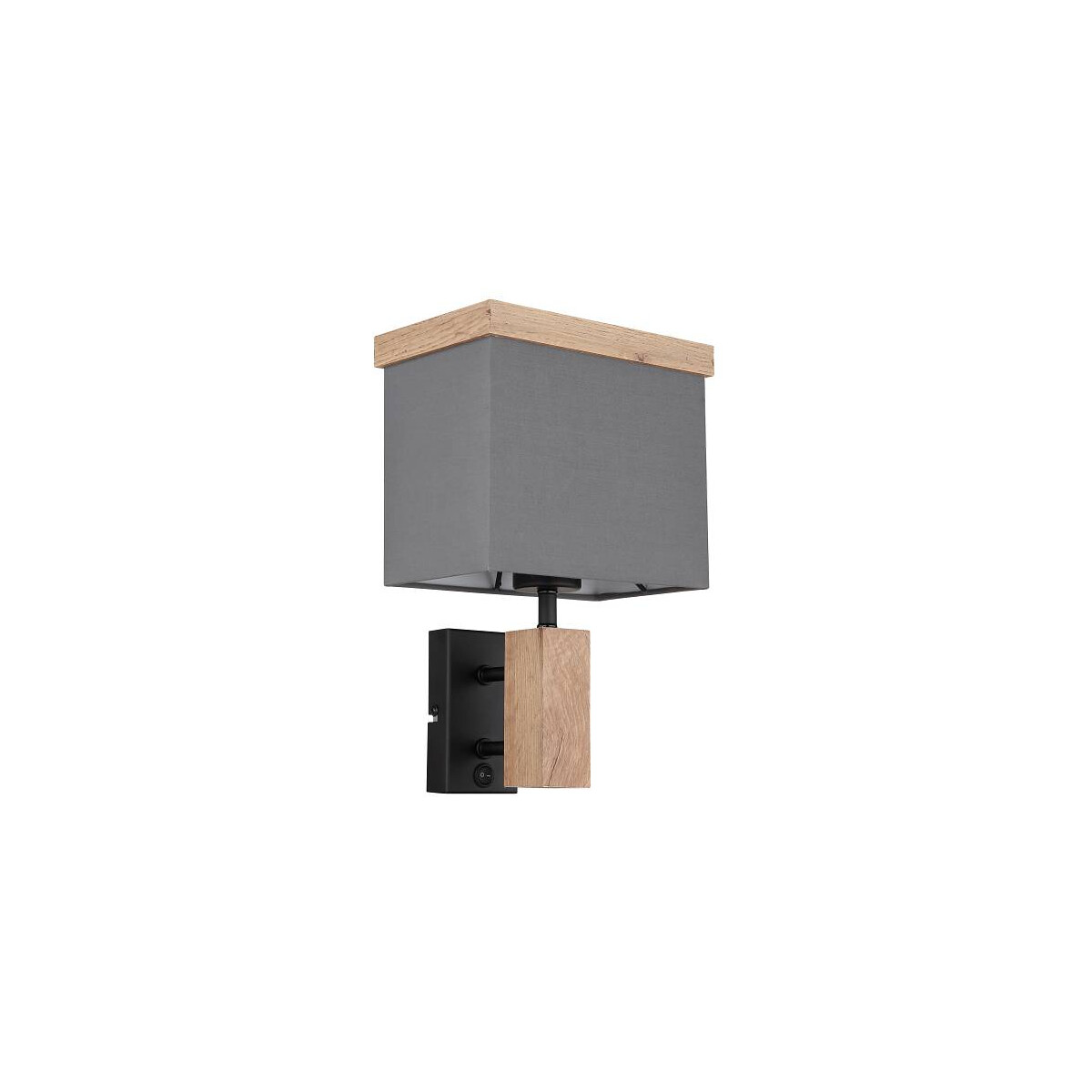 Ossi Wandleuchte Metall Schwarz Matt, 1X E27 Led