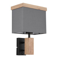 Ossi Wandleuchte Metall Schwarz Matt, 1X gallery