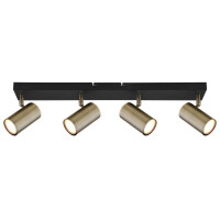 Globo 57911-4M Robby Strahler Metall Schwarz Matt, 4X Gu10 4