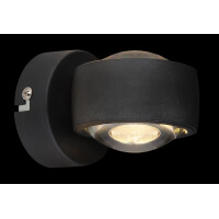Globo 78290B Randi Wandleuchte Metall Schwarz Matt, 2X Led 3