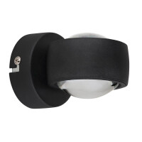 Globo 78290B Randi Wandleuchte Metall Schwarz Matt, 2X Led 4