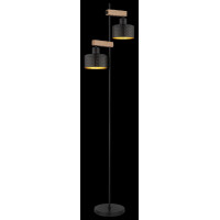 Globo 15651S Rielly Stehleuchte Metall Schwarz Matt, 2X E27 