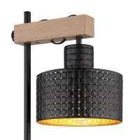 Rielly Tischleuchte Metall Schwarz Matt, 1X E27 5