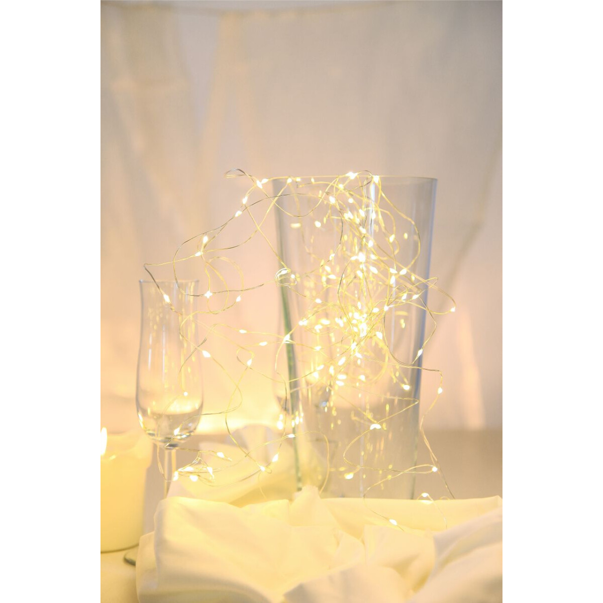 Venuto Led Lichterkette Kupfer Silber Metallic, 100X Led