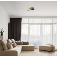 Evita Deckenleuchte Metall Schwarz, Led 2
