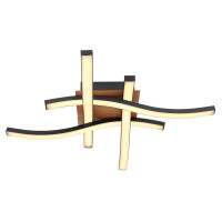 Evita Deckenleuchte Metall Schwarz, Led 4