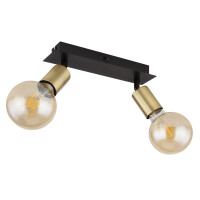 Globo 54998-2B Liliana Strahler Metall Schwarz Matt, 2X E27 