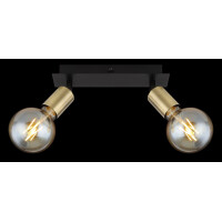 Globo 54998-2B Liliana Strahler Metall Schwarz Matt, 2X E27 