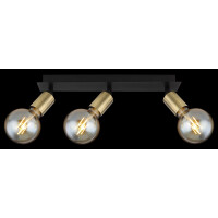 Globo 54998-3B Liliana Strahler Metall Schwarz Matt, 3X E27 