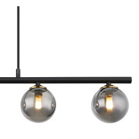 Globo 56136-5H Jorge Hängeleuchte Metall Schwarz Matt, 