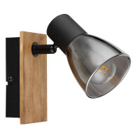Globo 54307-1W Claude Strahler Holz Dunkelbraun, 1X E14 4
