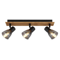 Globo 54307-3W Claude Strahler Holz Dunkelbraun, 3X E14 4