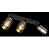 Globo 15465-3 Hadera Strahler Metall Schwarz Matt, 3X E27 3