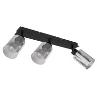 Globo 15465-3 Hadera Strahler Metall Schwarz Matt, 3X E27 4