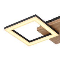 Globo 67280-18 Kerry Deckenleuchte Metall Schwarz Matt, Led 