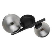 Riha Wandleuchte Metall Schwarz Matt, 2X G9 Led 3