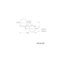 Riha Wandleuchte Metall Schwarz Matt, 2X G9 Led 5