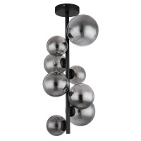 Riha Deckenleuchte Metall Schwarz Matt, 8X G9 Led 3