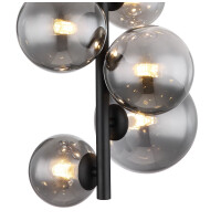 Riha Deckenleuchte Metall Schwarz Matt, 8X G9 Led 4