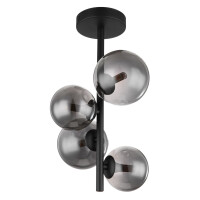 Riha Deckenleuchte Metall Schwarz Matt, 4X G9 Led 3