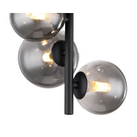 Riha Deckenleuchte Metall Schwarz Matt, 4X G9 Led 4