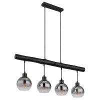 Moitas Hängeleuchte Metall Schwarz Matt, 4X E27 3