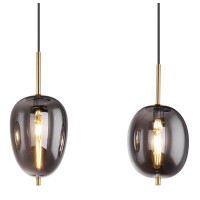 Globo 15345-4MM Blacky I Hängeleuchte Metall Messingfar