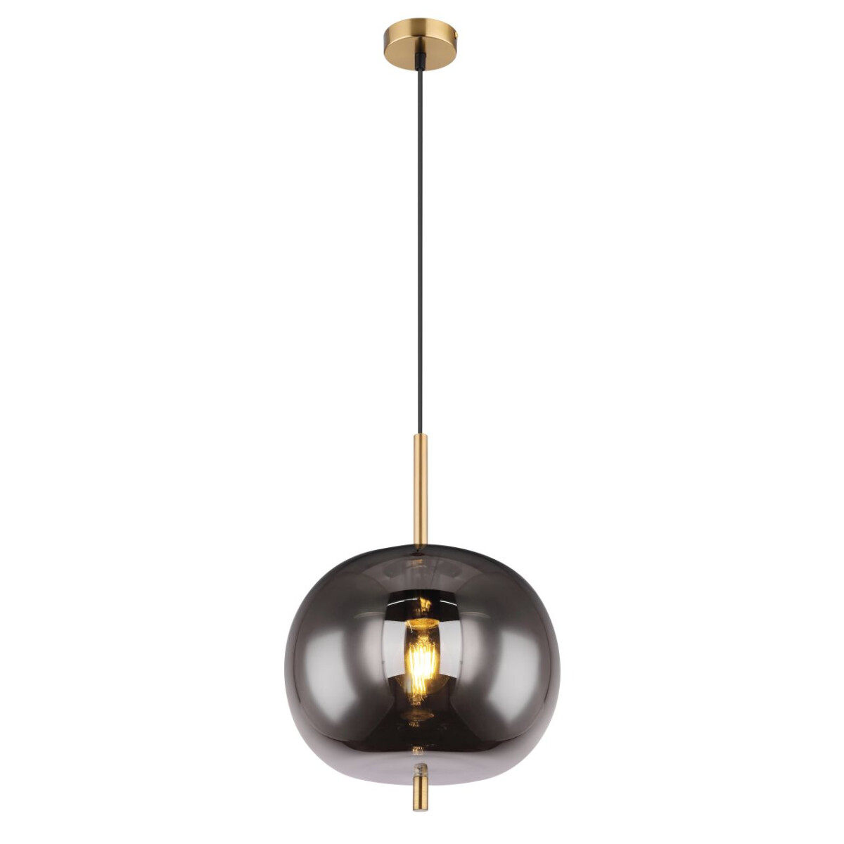 Blacky I Hängeleuchte Metall Messingfarben, 1X E27