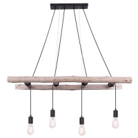 Globo 15348-4 Irmgard Hängeleuchte Holz Naturfarben, 4X