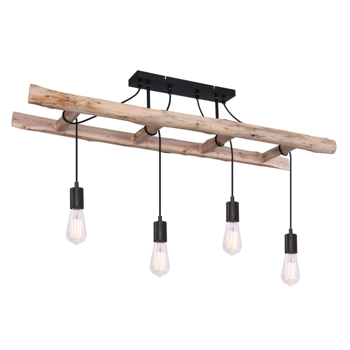 Irmgard Deckenleuchte Holz Naturfarben, 4X E27