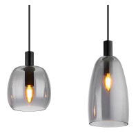 Globo 15789-4HB Garri Hängeleuchte Metall Schwarz Matt,