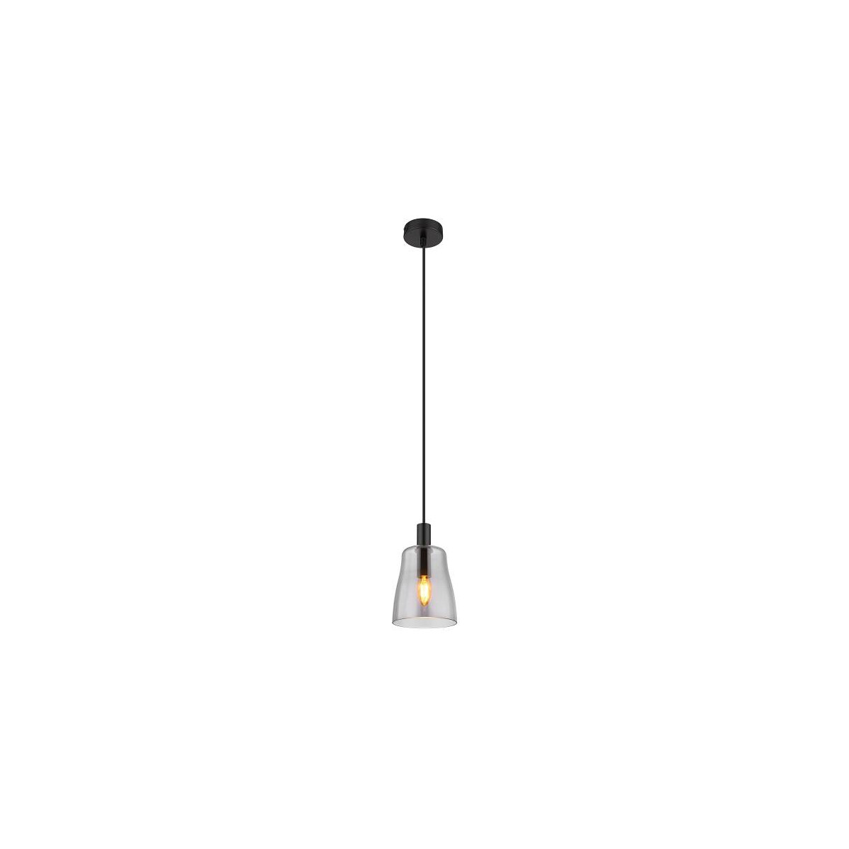 Garri Hängeleuchte Metall Schwarz Matt, 1X E14
