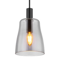 Globo 15789H1B Garri Hängeleuchte Metall Schwarz Matt, 