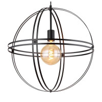 Globo 15639H3 Tamara Hängeleuchte Metall Schwarz Matt, 