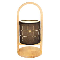 Globo 21506B Ninja Tischleuchte Holz Naturfarben, 1X E14 4