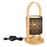 Globo 21506B Ninja Tischleuchte Holz Naturfarben, 1X E14 5