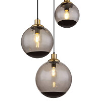 Potter Hängeleuchte Metall Schwarz Matt, 3X E27 4