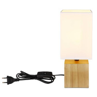 Globo 21628W Valentino Tischleuchte Holz Naturfarben, 1X E27