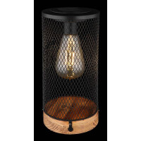 Globo 36628 Solarleuchte Holz Natur, 1Xled Solarleuchte Holz