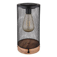 Solarleuchte Holz Natur, 1Xled Solarleuchte Holz Naturfarben