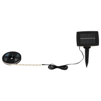 Solar-Lichterkette Kunststoff Schwarz, 180Xled Solar-Lichter