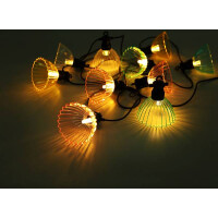 Globo 36800-10 Solar-Lichterkette Kunststoff Schwarz, 10Xled
