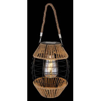 Globo 36669 Solarleuchte Metall Schwarz Matt, 1Xled Solarleu