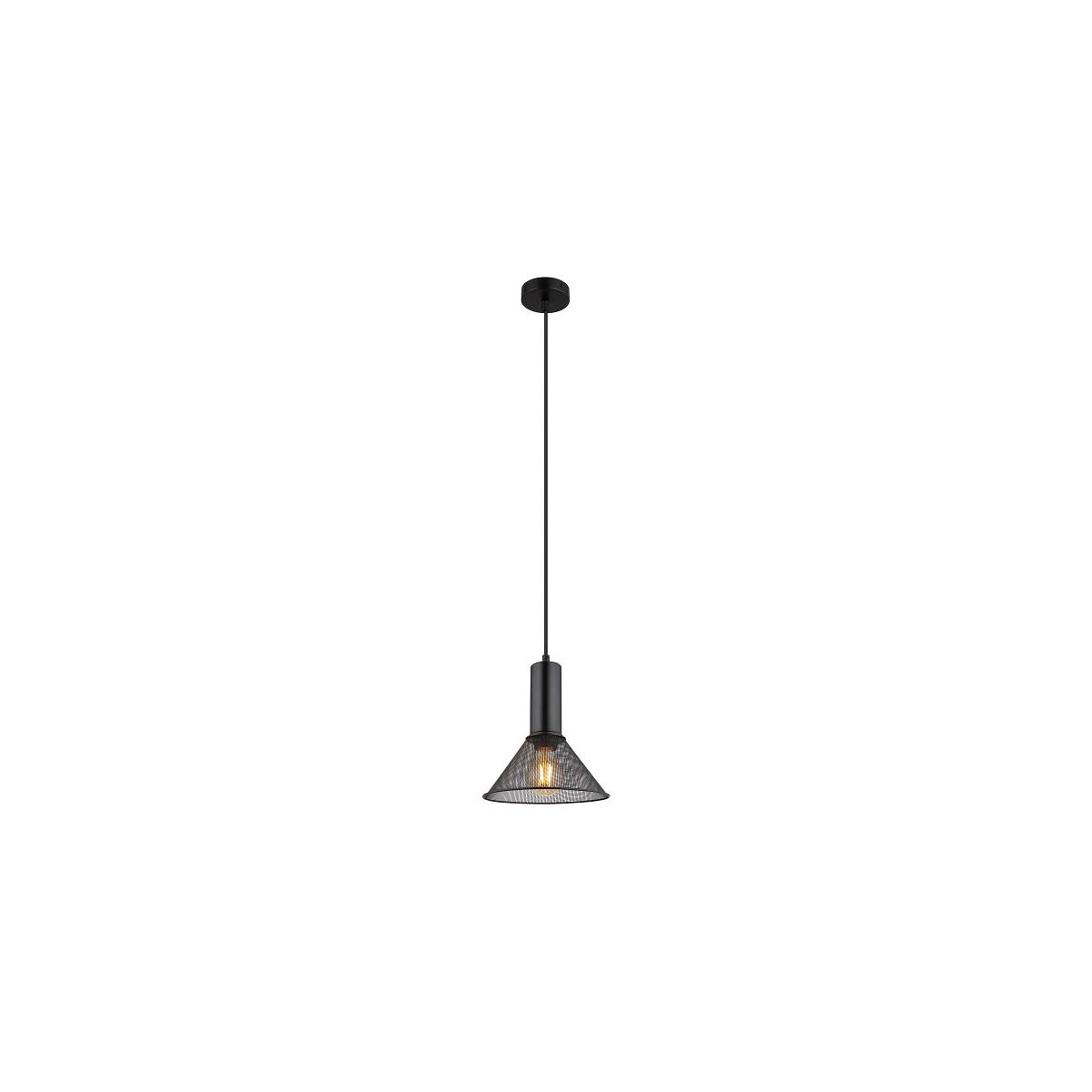 Jedd Hängeleuchte Metall Schwarz Matt, 1X E27