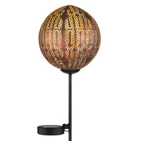 Globo 36560 Solarleuchte Metall Schwarz, 1Xled Solarleuchte 