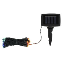 Globo 36820 Solar-Lichterkette Kunststoff Schwarz, 100Xled S