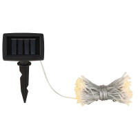 Globo 36891 Solar-Lichterkette Kunststoff Schwarz, 192Xled S
