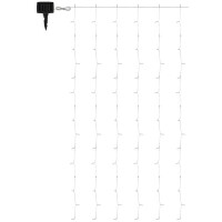 Solar-Lichterkette Kunststoff Schwarz, 192Xled Solar-Lichter
