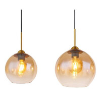Globo 15788-4H Hängeleuchte Metall Messingfarben, 4Xe27