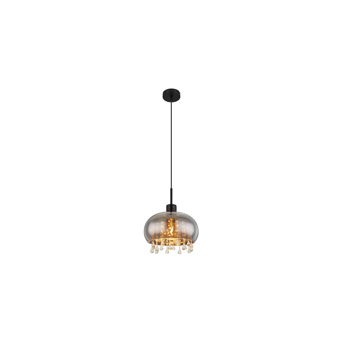 Corry Hängeleuchte Metall Schwarz Matt, 1X E27 Led